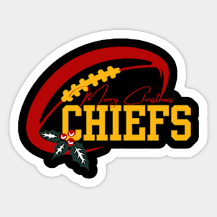 merry christmas chiefs Sticker